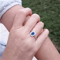 Ring Crivelli Woman ZAFFIRO in White Gold Zaffiro 0.88 Ct 320-R93468D - 320-R93468D